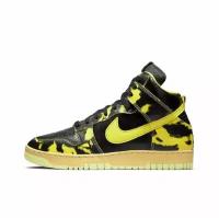 Кеды NIKE Dunk High, размер 8us/41ru, черный, бежевый