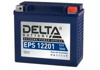 Аккумулятор мотоциклетный Delta EPS 12201 YTX20L-BS. YTX20HL-BS. YB16L-B. YB18L-A 12V 20Ah Nano-Gel (залит и готов к применению) обратная полярность (- +)