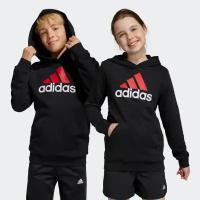 Худи adidas, размер 11-12 лет, черный