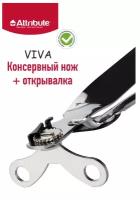 Нож консервный + открывалка VIVA Chrome, ATTRIBUTE GADGET