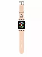 Lagerfeld для Apple Watch 41/40/38 mm ремешок Silicone Karl head Pink