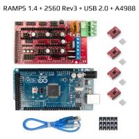 Комплект для 3D-принтера Reprap Ramps 1.4 + Arduino Mega 2560 + USB 2.0 + A4988