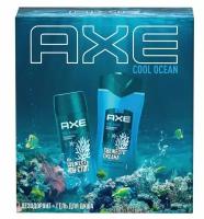 Axe Подарочный набор Гель для душа 2в1 + дезодорант Cool Ocean, 250 + 150 мл