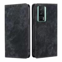 Чехол-книжка MyPads для Xiaomi Redmi K60 / K60 Pro / Poco F5 Pro / Сяоми Редми K60/K60 Про/Поко F5 Про мягкое прикосновение (черный)