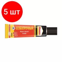 Комплект 5 шт, Клей универсальный МОМЕНТ-88, 30 мл, особопрочный, в шоу-боксе, 1139012