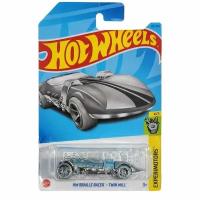 HKK74 Машинка игрушка Hot Wheels металлическая коллекционная HW Braille Racer Twin Mill серебристый