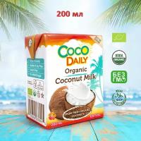 Органическое кокосовое молоко 200 мл. Coco Daily 61%, (жирность 17-19%)