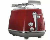 Тостер DeLonghi Icona Capitals CTOC2103. R 900 Вт, красный