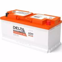 Автомобильный аккумулятор DELTA AGM Start-Stop 105 (12В 105Ач 950А 393х175х190) обр. пол
