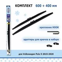 Зимние дворники Alca Winter 600 мм + 400 мм Hook для Volkswagen Polo 5 2015-2020