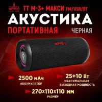 Портативная акустика URAL TT M-3+ макси FM/USB/BT (черная)