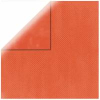 Бумага для скрапбукинга Rayher "Double dot", цвет Кирпичный, двухсторонняя, 30,5х30,5 см