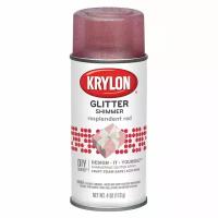 Лак с блестками Krylon Glitter, красный, 113гр