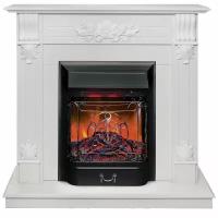 Электрокамин RealFlame OTTAWA R STD/EUG WT-F614 с очагом Majestic Lux Black