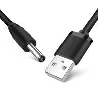 Кабель зарядный UGREEN US277 (10376) USB2.0-A to DC 3.5mm M/F Charging Cable. Длина: 1м. Цвет: черны