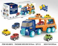 Большой двухэтажный имитационный грузовой прицеп, учебные инженерные машины, игрушечные автомобили