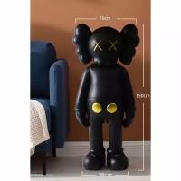 Фигурка интерьерная в стиле KAWS среднего размера (черный 70*38*150 см)