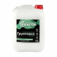 Грунтовка для внутренних работ KRAFOR 10 л