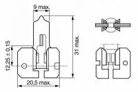 Лампа накаливания противотуманная фара Bosch 1987302022 12V55WH2PURELIGHT H2