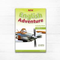 New English Adventure 1 Activity Book + Song CD, рабочая тетрадь по английскому языку для детей