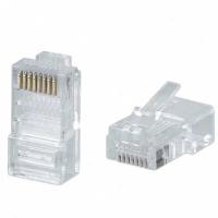 Коннектор RJ-45 под витую пару, категория 5e, универсальный (для одножильного и многожильного кабеля) Cabeus 8P8C