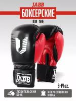 Перчатки бокс.(иск. кожа) Jabb JE-4056/Eu 56 черный/красный 10ун