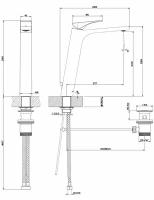 Смеситель Gessi Via Solferino 49003-031 для раковины с донным клапаном