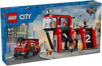 LEGO CITY 60414 Fire Station with Fire Truck, 843 дет