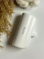 Внешний аккумулятор для Apple iPhone с разъемом Lightning и функцией подставки / компактный Power Bank для Айфона / 5000 mAh, белый