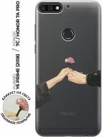 Силиконовый чехол с принтом Hands для Honor 7C / 7A Pro / Huawei Y6 Prime (2018) / Хуавей У6 Прайм 2018 / Хонор 7А Про / 7С