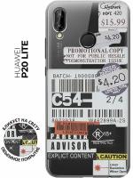 Силиконовый чехол Tag Stickers на Huawei P20 Lite / Хуавей П20 Лайт