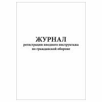 Журнал регистрации вводного инструктажа по гражданской обороне