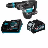 Молоток отбойный аккумуляторный 40В XGT - SDS-MAX - 9,4Дж, акк 2Ач и з/у, Makita HM001G02A101