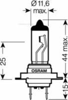 Лампа накаливания фара дальнего света лампа накаливания Osram 64210 H7 Abarth 500 (312). Abarth 500c (312). Alfa Romeo