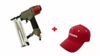 Пневматический гвоздезабивочный пистолет CROWN с кепкой в подарок