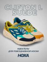 Кроссовки мужские Hoka Clifton L Suede (LEATHER) мультиколор 6/7