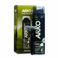 Подарочный набор Arko Пена Anti-Irritation 200мл + станок для бритья Pro2