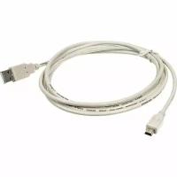 Кабель USB2.0 NingBo USB A(m) - mini USB B (m), 1м, серый [usb2.0-m5p]