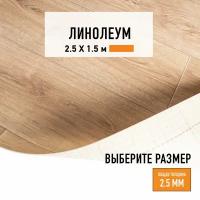 Линолеум для пола на отрез 2,5х1,5 м LEVMA HOME 02, бытовой, 21 класс, 4826212-2,5х1,5