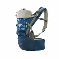 Рюкзак-слинг хипсит кенгуру для переноски детей, синий