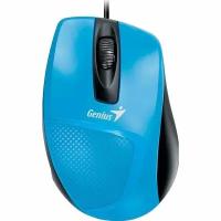 Мышь Genius Mouse DX-150X, проводная, оптическая, 1000 dpi, USB, синяя