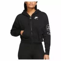 Толстовка Nike Air Oversized Full-Zip Fleece Hoodie черный XS