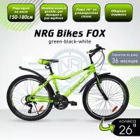 Горный Велосипед NRG Bikes FOX 26'/16'green-black-white, 21 скорость