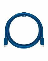 Дата-кабель VLP Nylon Cable USB C - USB C, 1.2м, темно-синий