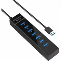 Разветвитель 7-port Hub, USB хаб + БП