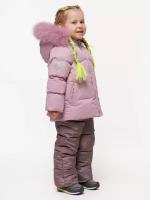 Комплект зимний для девочки (Размер: 116), арт. Одри клевер/капуч., цвет розовый