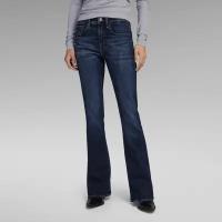 Джинсы клеш G-Star RAW 3301 Flare Jeans, размер 27/32, синий