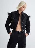 Куртка джинсовая LIU JO жен., UF3174D486187369, цвет черный, размер M, INT