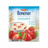 Овсяная каша момент Геркулес с клубникой 35г/10шт, Русский Продукт