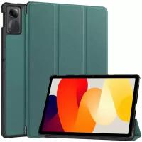 Умный чехол для Xiaomi Redmi Pad SE, 11 дюйма, 2023 года, темно-зеленый